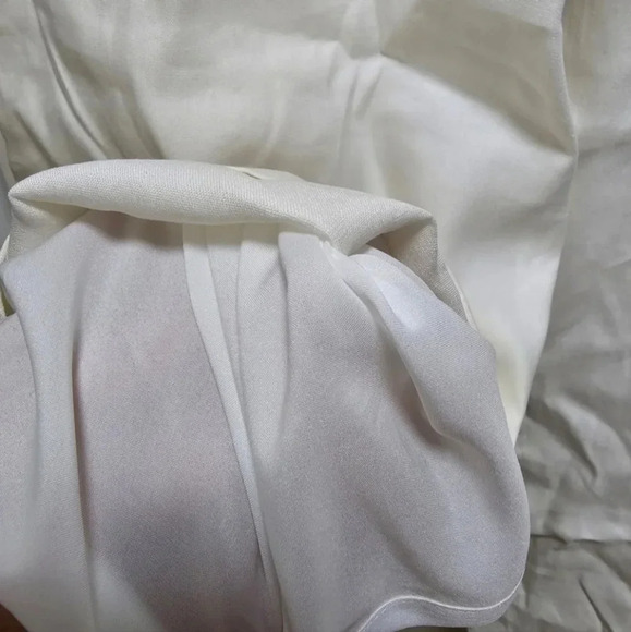 🥝HOST PICK🥝 Club Monaco Off White Wide Leg Trousers Pants Linen Blend Size  M - Picture 14 of 14